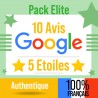 Pack ÉLITE : 10 Avis GOOGLE 5 Étoiles D'EXCELLENCE  🌟