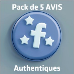 PACK PRO : 5 AVIS FACEBOOK...